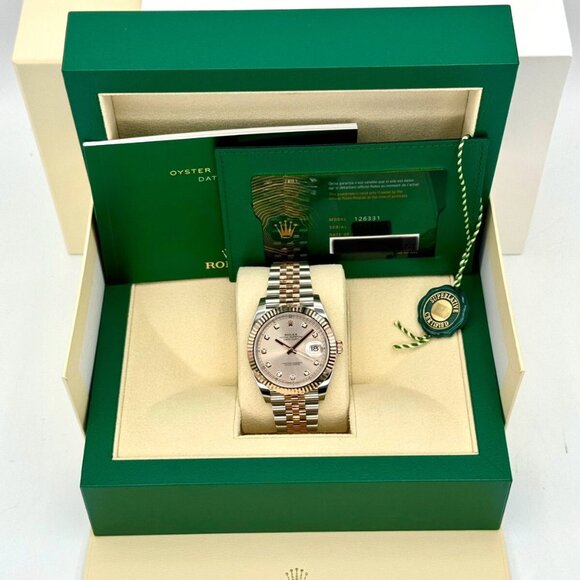 NEW 2025 Rolex Datejust Two-Tone Jubilee Sundust Diamond Dial - Picture 1 of 10
